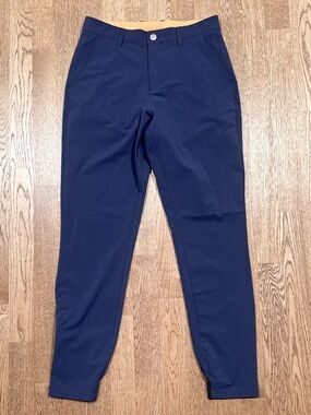 Macade Golf Slim Fit Navy Blue Nylon Stretch Tech Pants Mens 30 Reg